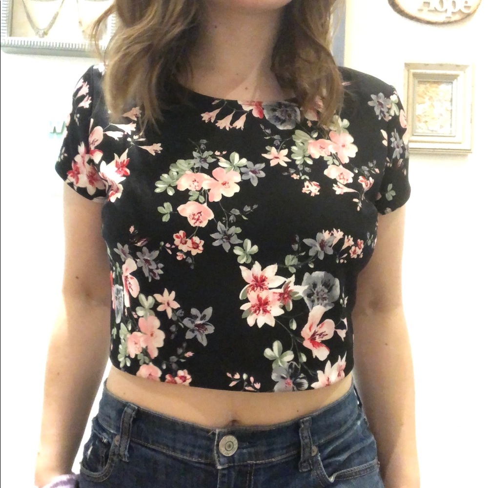 Floral crop top
